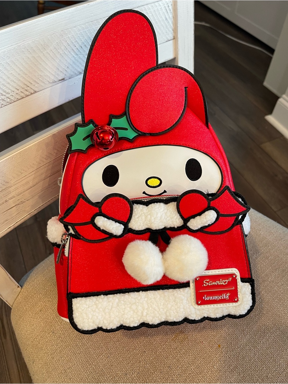 Sanrio My Melody Red and White Holiday Mini Backpack